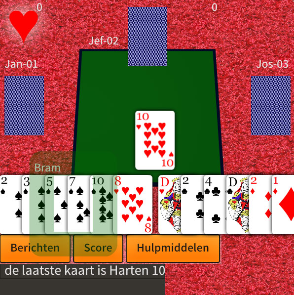 screenshot aan de tafel