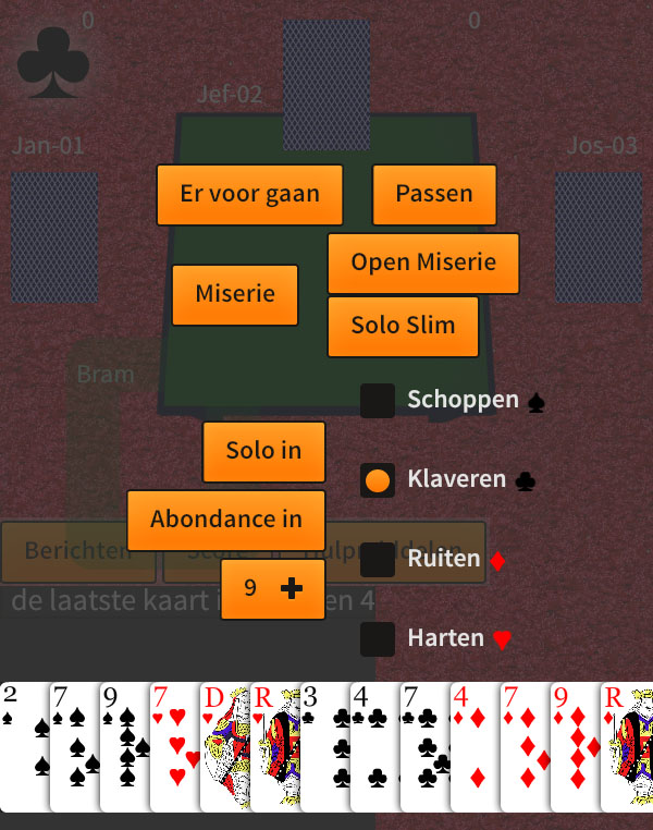 screenshot wat wil je doen vraag